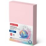 Бумага цветная BRAUBERG, А4, 80 г/м2, 500 л., пастель, розовая, для офисной техники, 115219