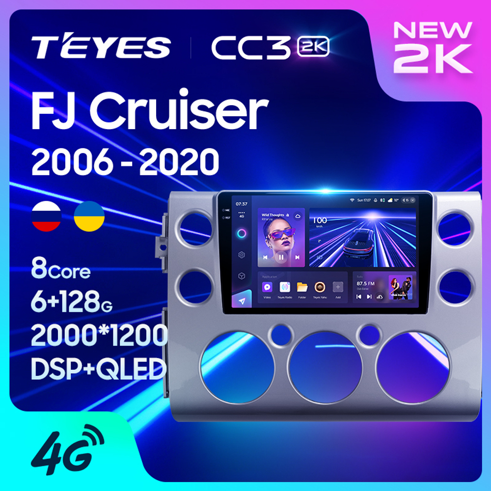 Teyes CC3 2K 9"для Toyota FJ Cruiser 2006-2020