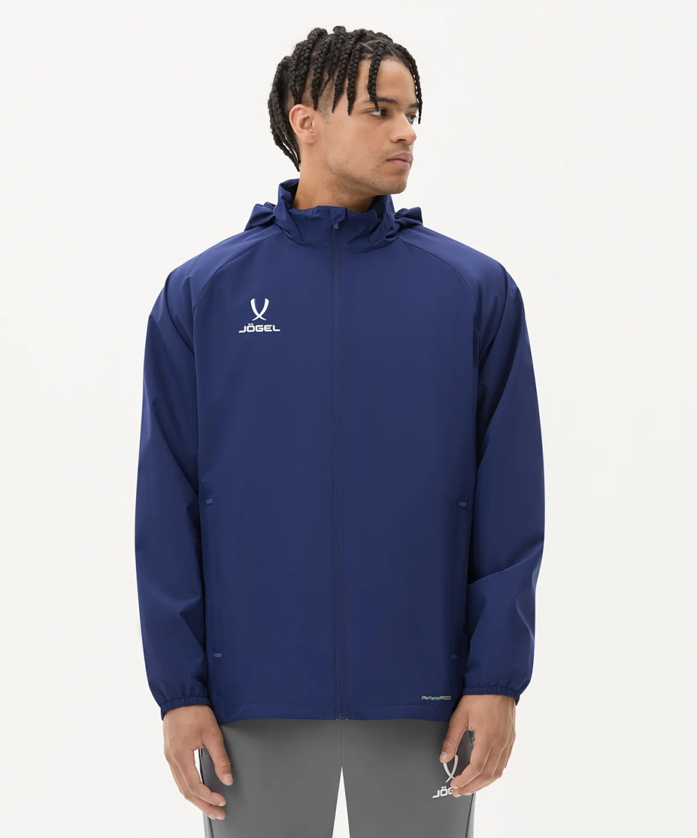 Куртка ветрозащитная JÖGEL PREMIER PerFormPROOF FZ Rain Jacket, темно-синий