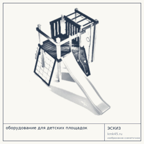 Детская игровая площадка деревянная 380×268 см — от 143 000 ₽