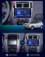 Магнитола для Hyundai Tucson 2004-2009 - Vaycar VA23-5546-2K на Android 13, Быстрая, 2K QLED, CarPlay,4G SIM-слот