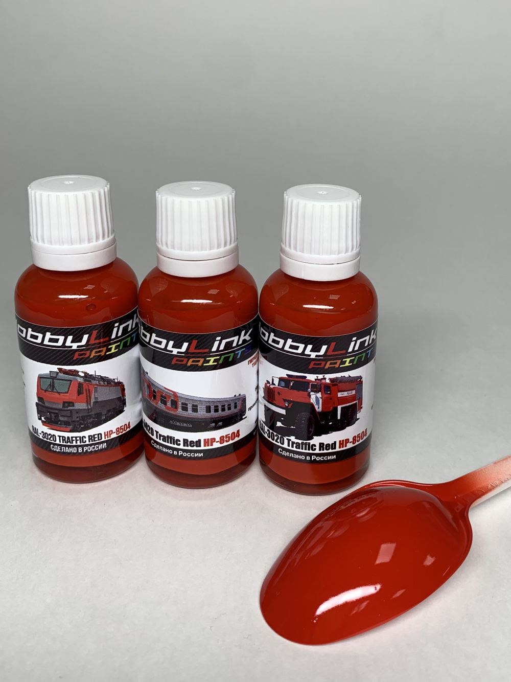 Краска лаковая HobbyLink RAL-3020 Traffic Red HP-8504