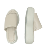 Кожаные flatform slide lth Calvin Klein - бежевый(HW0HW01943)