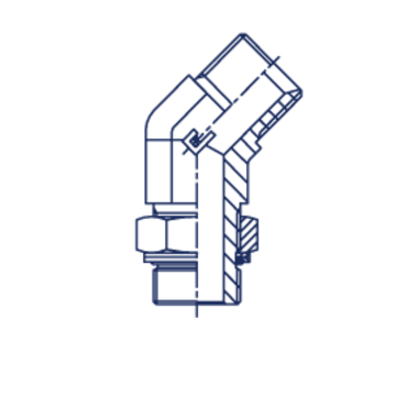 Штуцер FRG45 22x1.5 - 22x1.5