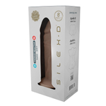 Телесный фаллоимитатор 20,3см на присоске (совместим с Apollo) SilexD Realistic Liquid Silicone Dildo 8" Model 2
