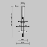 Подвесной светодиодный светильник Freya MONO FR6190PL-L7WB