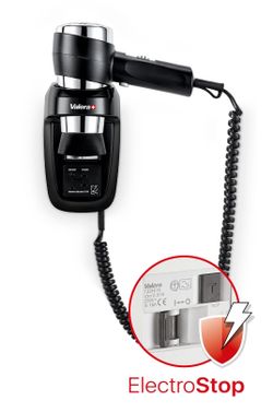 Настенный фен Valera Action Protect 1600 Shaver Black (542.06/044.06 Black)