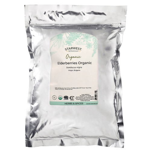 Starwest Botanicals, Органическая бузина, 453,6 г (1 фунт)