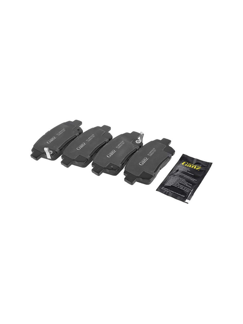 Колодки передние PRO-Line Ceramic GEELY/LIFAN/TOYOTA YARIS (CP10) GANZ GIJ09423C