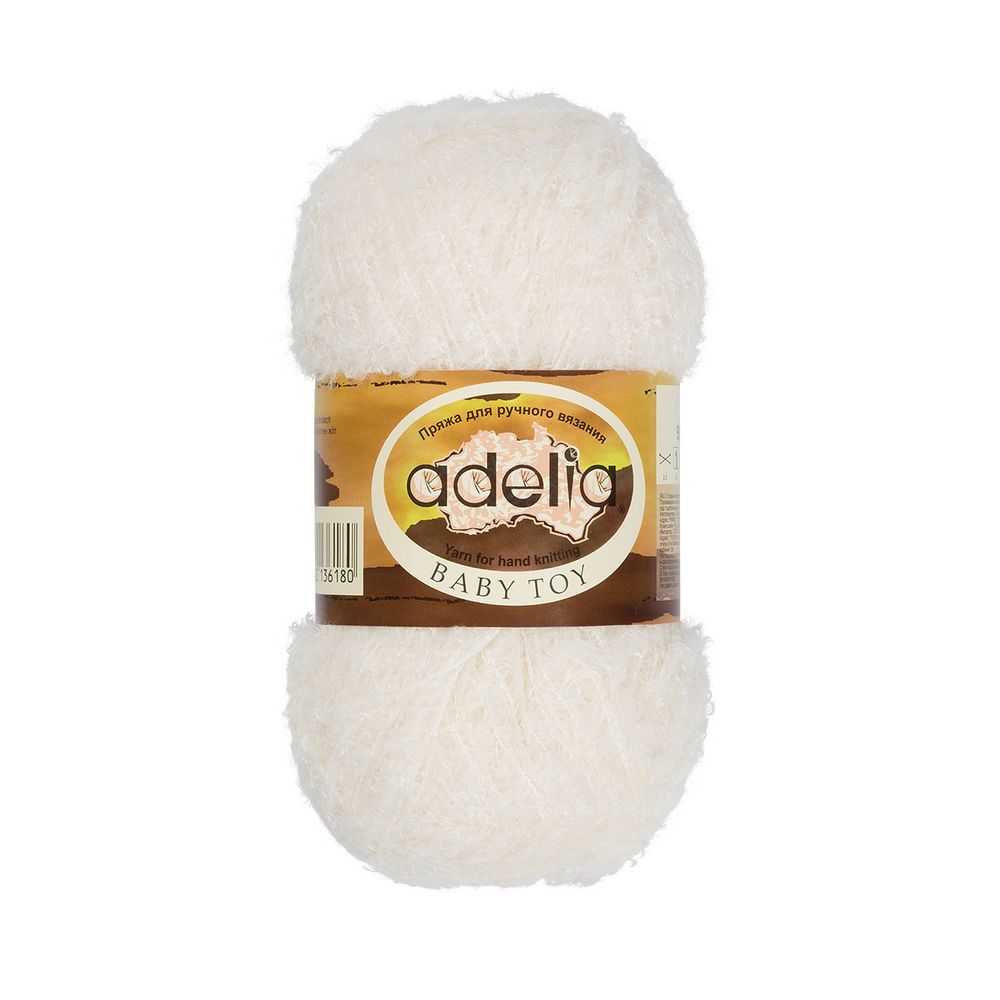 Пряжа Adelia Baby Toy / уп.10 мот. по 50 г, 255м, 01 белый Пряжа Adelia Baby Toy / уп.10 мот. по 50 г, 255м, 01 белый