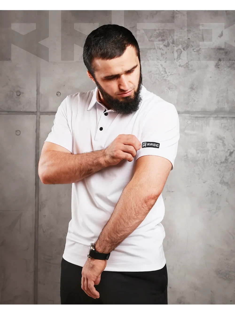 Поло Rage white арт.: HY25698