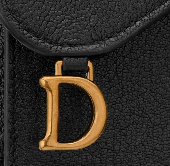 Держатель карты с клапаном Dior черный