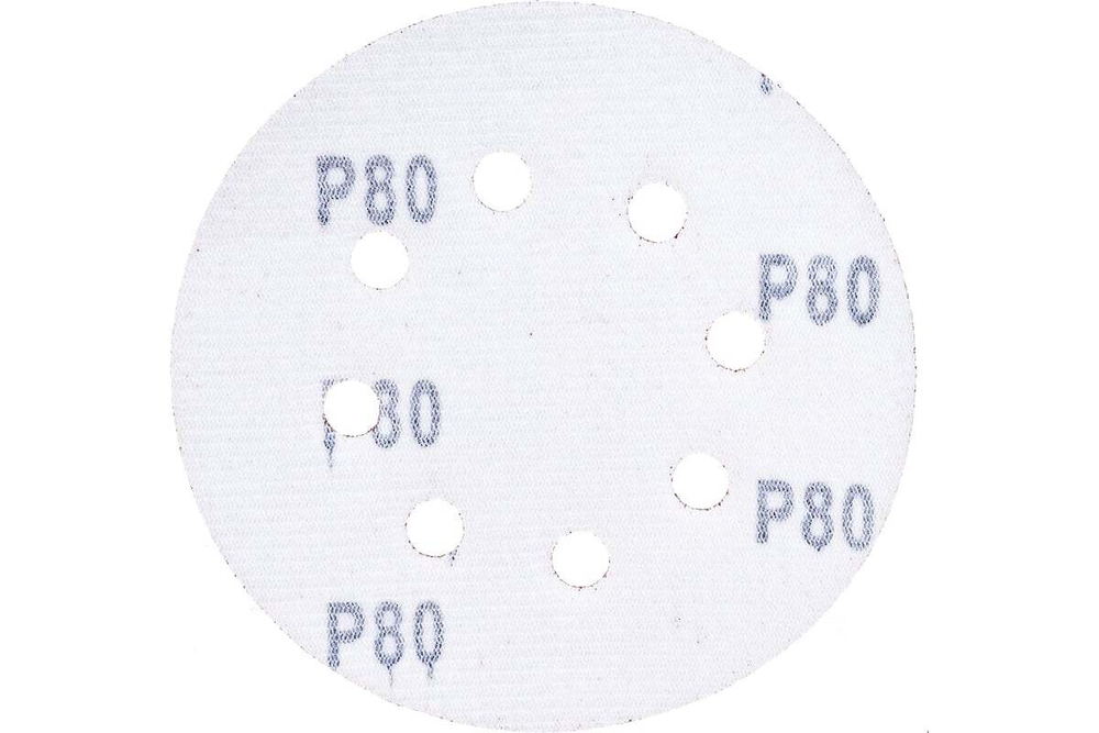 Шлифлист круглый самосцепляющийся 5 шт, 125 мм, Р80 Gepard GP5001-80