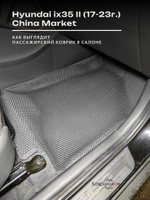 Автомобильные коврики ЭВА с бортами для Hyundai ix35 II (17-23г.) China Market