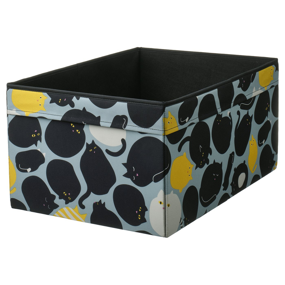 IKEA SKÅJARE  (ИКЕА СКОЙАРЕ)  -  Коробка - чёрный/синий 53x37x26 см