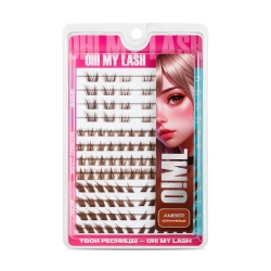 Набор коричневых накладных ресниц "Amber" OH! MY LASH