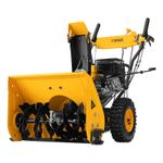 Снегоуборочная машина гибридная с функцией подметания Denzel SWB-600, 212 сс, руч. старт, 2 насадки