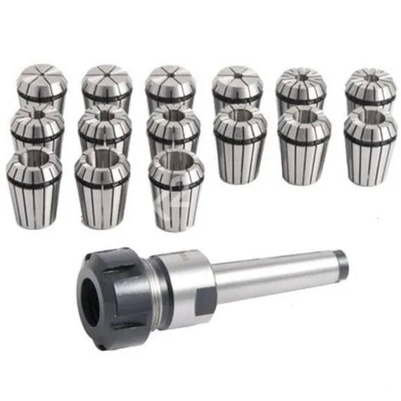 Цанговый патрон Optimum MK2 / M10 / ER25 с комплектом цанг 15 шт., 1-16 мм