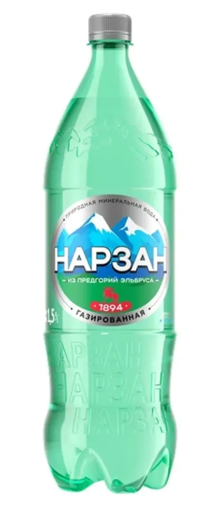 Нарзан минеральная вода 1,5 л ПЭТ газ