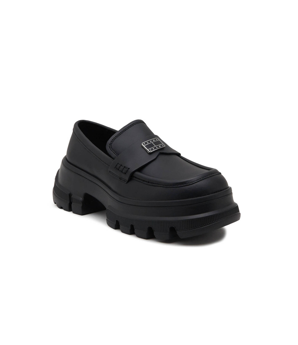 Кожаные лоферы chunky Tommy Jeans - черный(EN0EN02504)