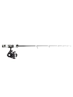 Комбо набор для зимней рыбалки RAPALA Flatstick удочка, катушка, леска, 51см. Medium Heavy