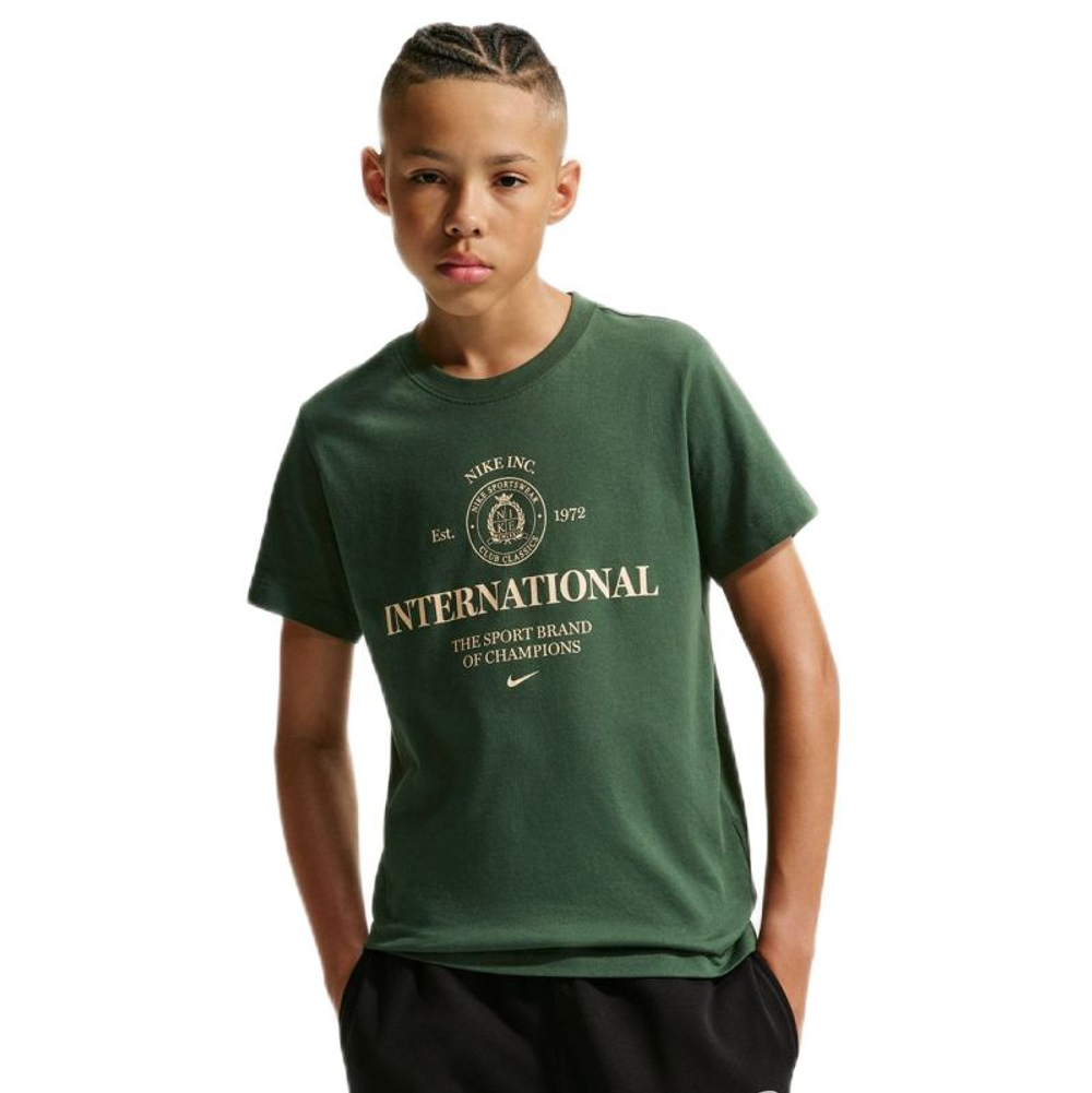 Футболка для девочки Nike Kids Sportwear Club Rules - fir