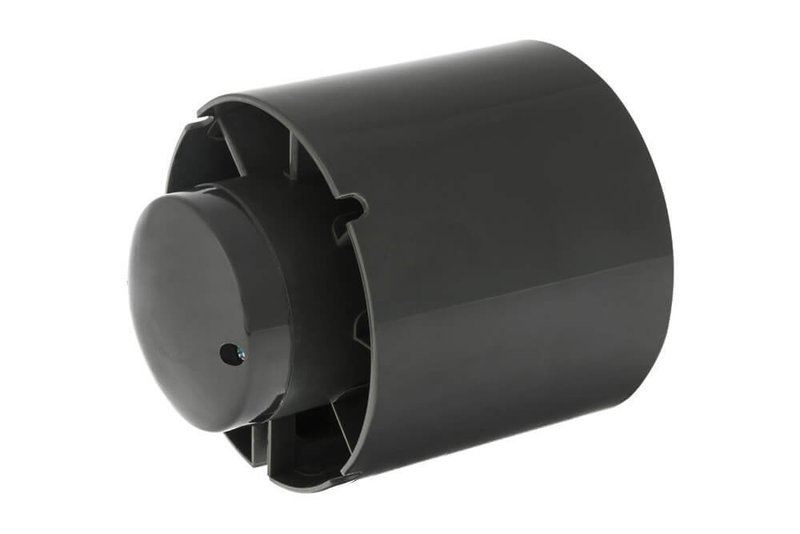 Вытяжной канальный вентилятор profan inline 190 м3/час, 125 мм, вид сбоку на корпус двигателя