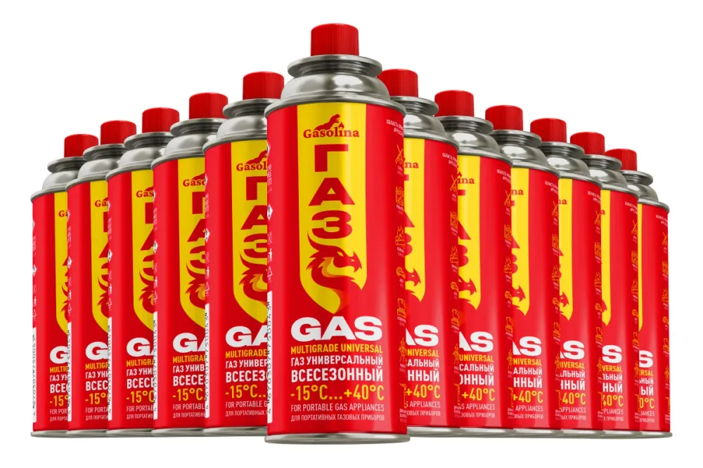 Газ для портативных газовых приборов Gasolina РФ Газ для портативных газовых приборов Gasolina РФ