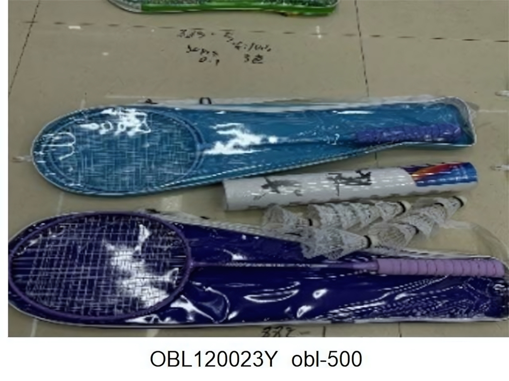 Бадминтон 2 ракетки+12 воланов, цвет микс, сумка obl-500
