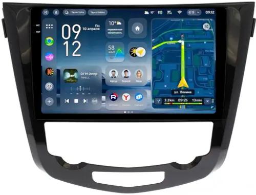 Магнитола для Nissan Qashqai J11 / X-Trail T32 / 2013-2022 (климат, рамка большая, поддержка 360) - Teyes CC4-PRO монитор 10.36" 2K QLED на Android 13, Быстрейшая, Snapdragon 778G, ИИ, CarPlay, DSP, 4G SIM-слот