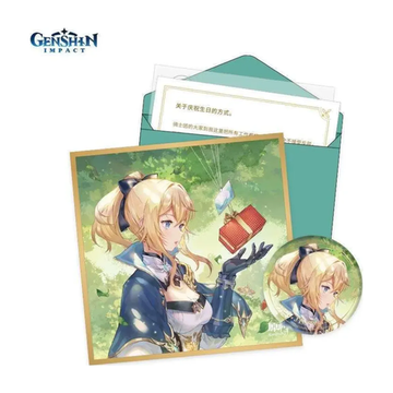 Набор Значок, Сикиси, Конверт, Письмо, Наклейка Day of Destiny Series Jean — Genshin Impact