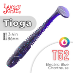 Виброхвост съедобный Lucky John Tioga 3.4" (86мм), 6шт/уп