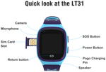 Детские умные часы Smart Baby Watch LT31E, голубой