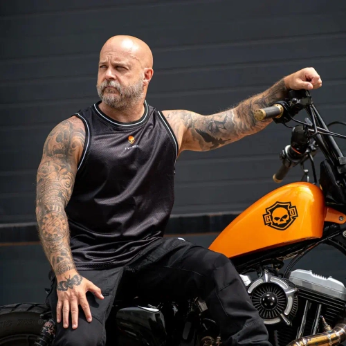 Майка Sleeveless Rascal Jersey black/orange BOBHEAD