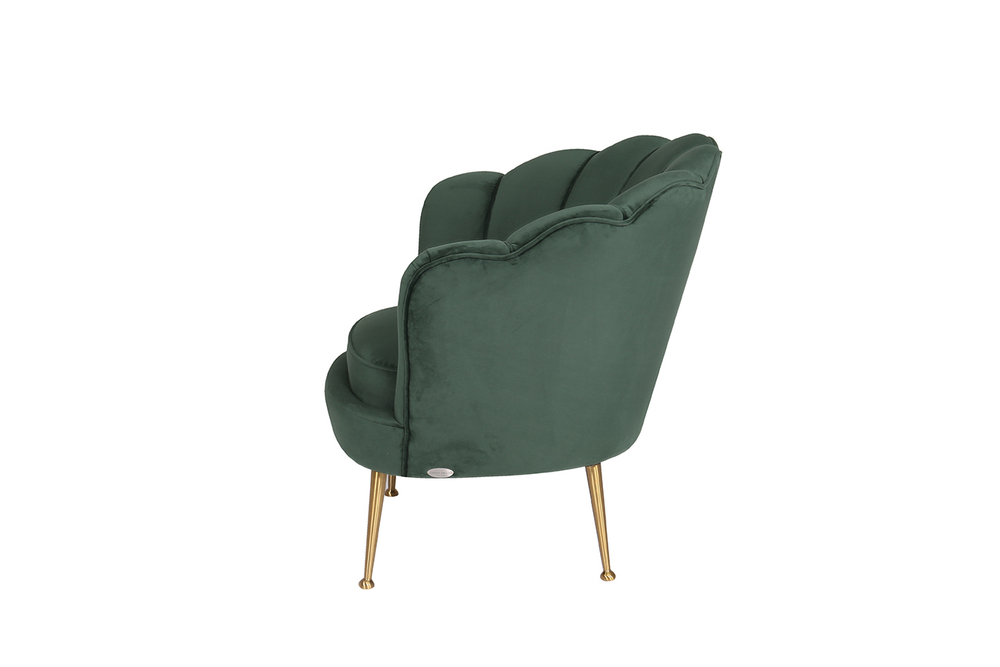 Кресло велюр Garda Decor зеленое 87yy-1907 kres zel