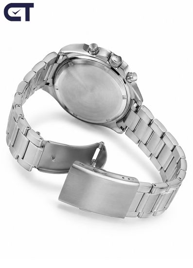 CASIO EFV-650D-2BVUDF EDIFICE мужские наручные часы — среднеразмерный стальной хронограф с синим циферблатом