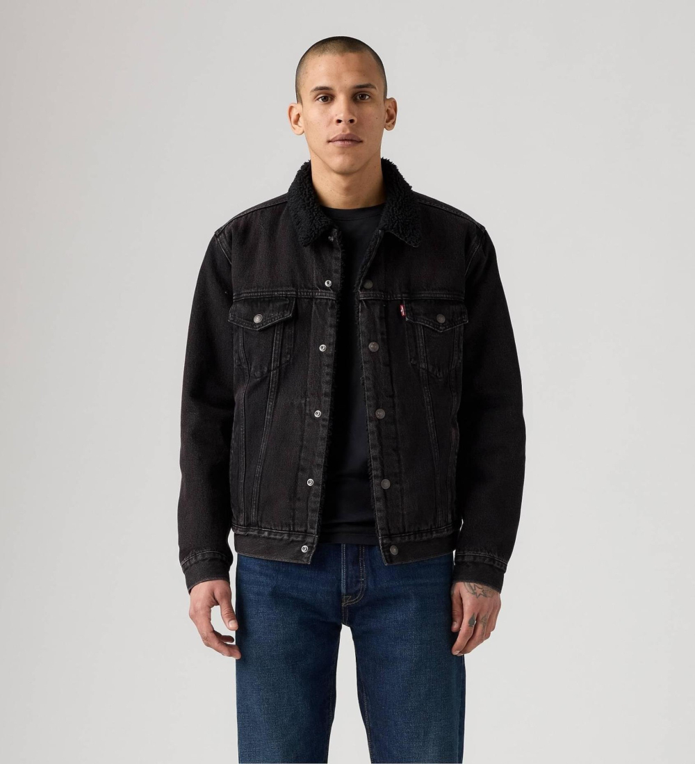 Куртка джинсовая утепленная мужская LEVI'S TYPE 3 SHERPA TRUCKER BUILT TO LAST SHER