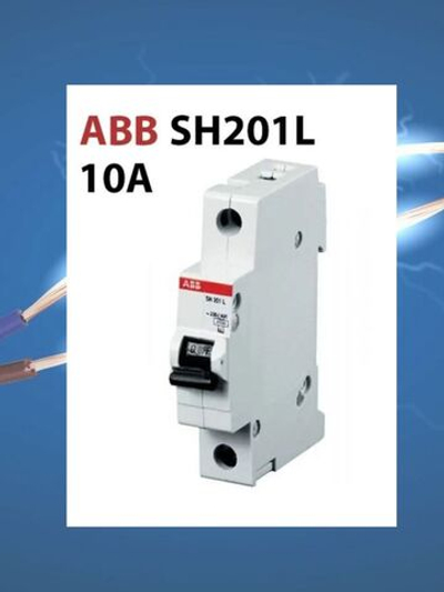 Автоматический выключатель SH201L C10 1-полюсный (2CDS241001R0104)