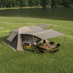 Палатка Naturehike Village 13 Ultimate Edition автоматическая 5-8-местная, с верандой, коричневая
