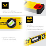 STAYER PRO STABIL, 2000 мм, усиленный профиль, уровень с поворотным глазком, Professional (3471-200)