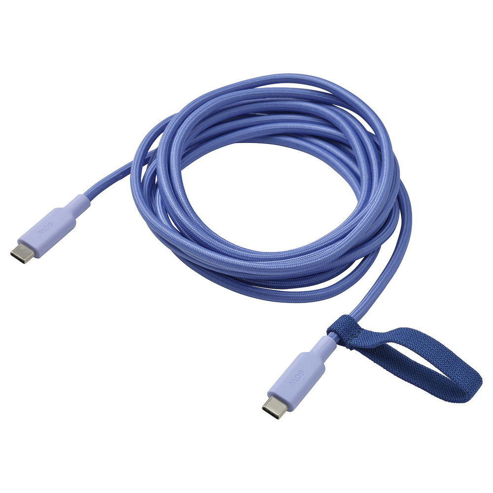 IKEA LILLHULT  (ИКЕА ЛИЛЛХУЛТ)  -  Кабель USB-C - USB-C - сиреневый, 3.0 м