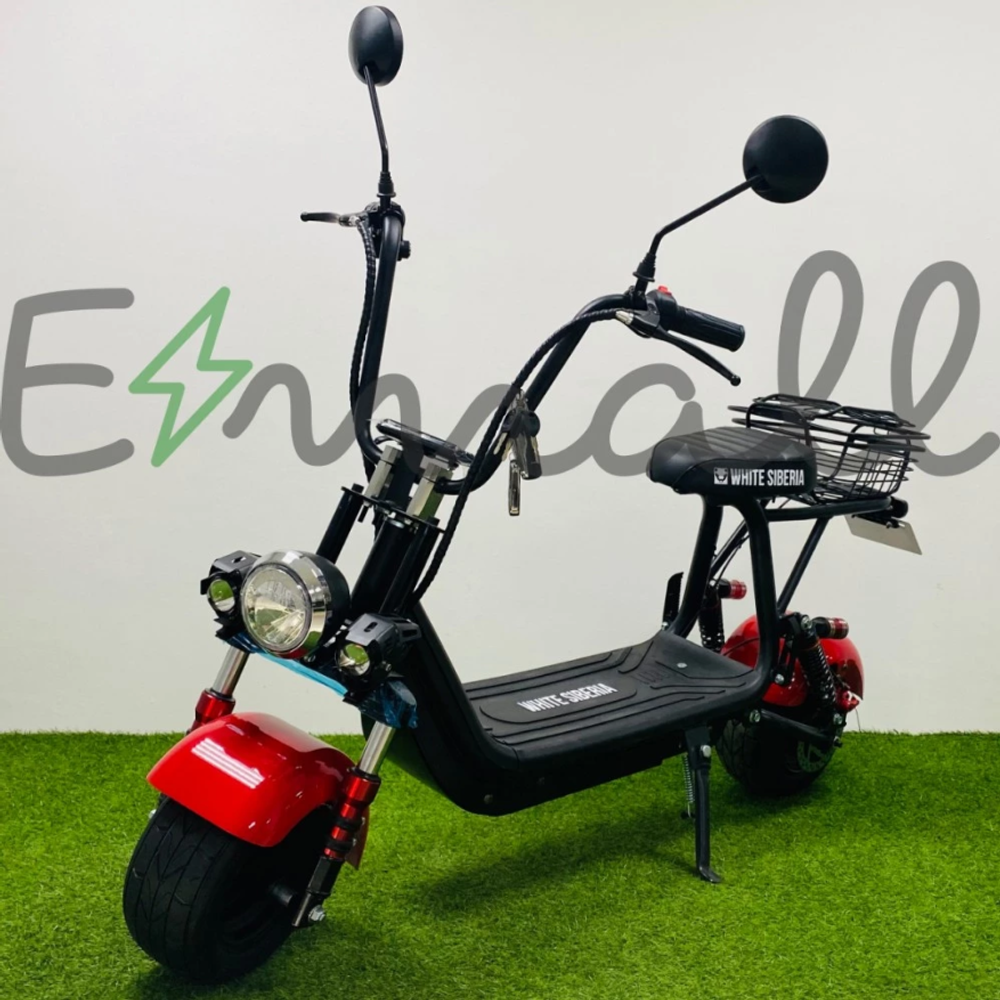 Электроскутер CityCoco White Siberia WS-Mini R 1200W Красный
