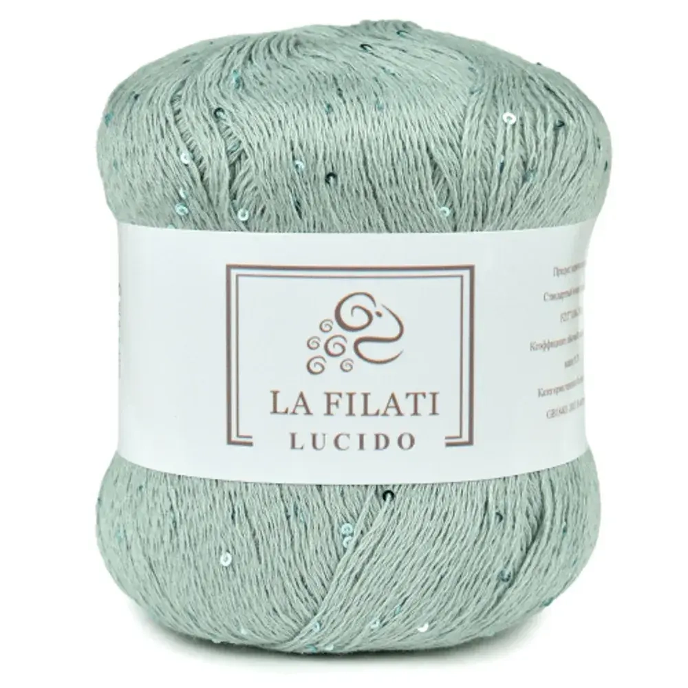 Пряжа Lucido, 100г, 445м, 90%хлопок, 10%микропайетки, (цена за 1 шт)
