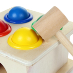 Развивающая игрушка деревянная Стучалка 4 ячейки, коробка C-41894