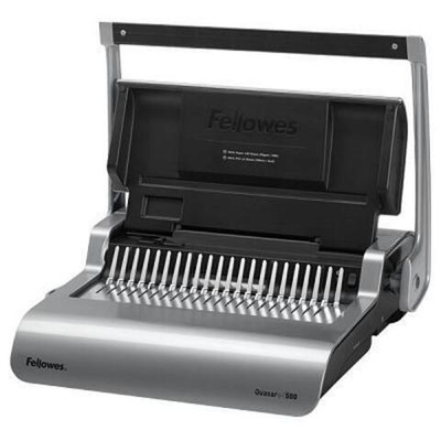 Переплетчик Fellowes® QUASAR+ на пластиковую пружину, сшивает до 500 л., перфорирует 25 л.