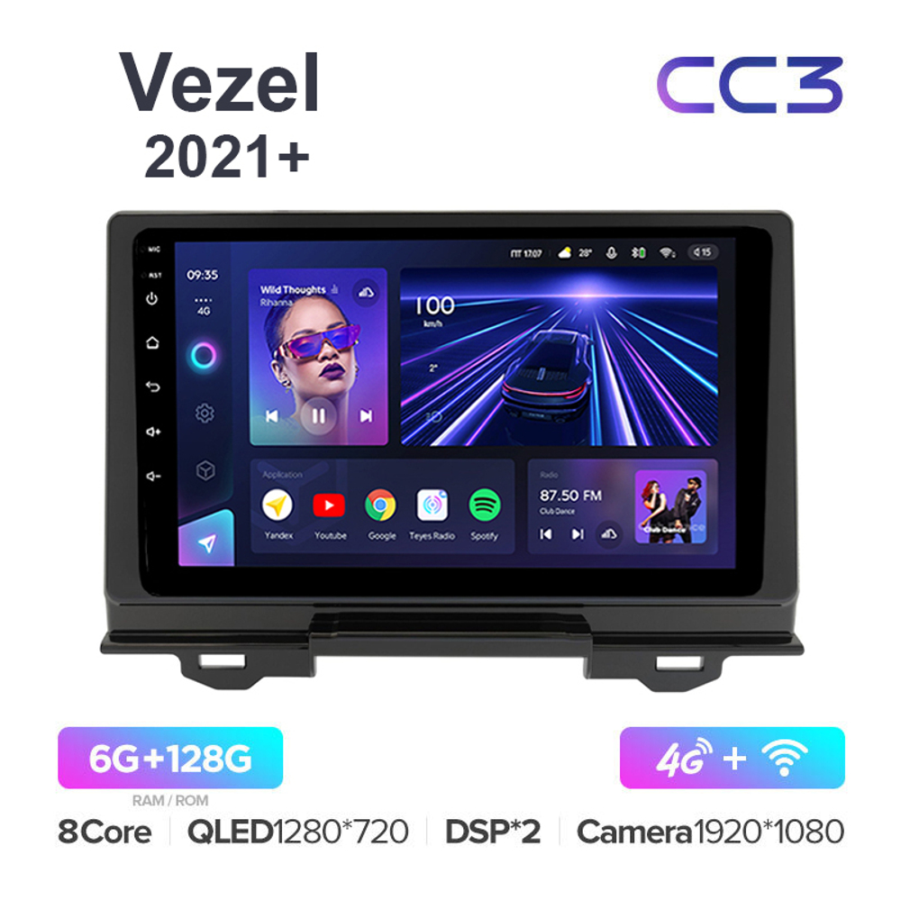 Teyes CC3 10,2"для Honda Vezel, H-RV 2021+