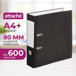 Папка-регистратор Attache 80 мм чёрная бумага