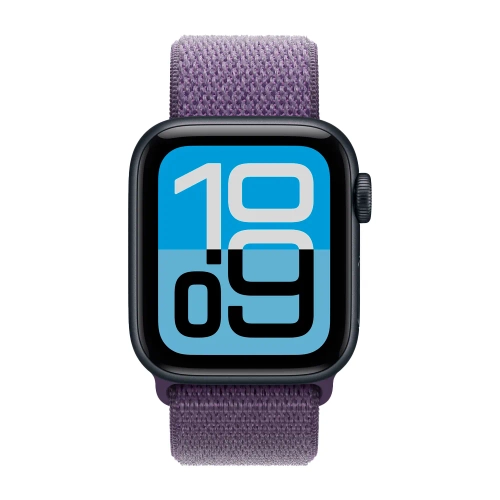 Умные часы Apple Watch SE 3 (2025) GPS, 40mm, Midnight Aluminium Case with Purple Fog Sport Loop