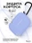 Чехол для Airpods Pro 3 Gurdini прорезиненный soft touch c карабином Сиреневый