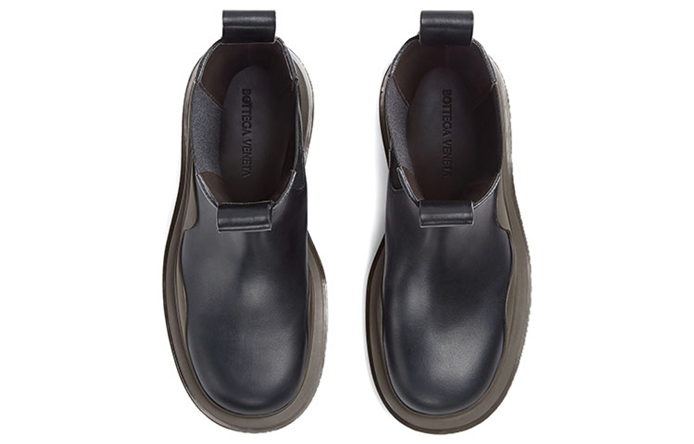 Bottega Veneta Tire Boot High Black Camping